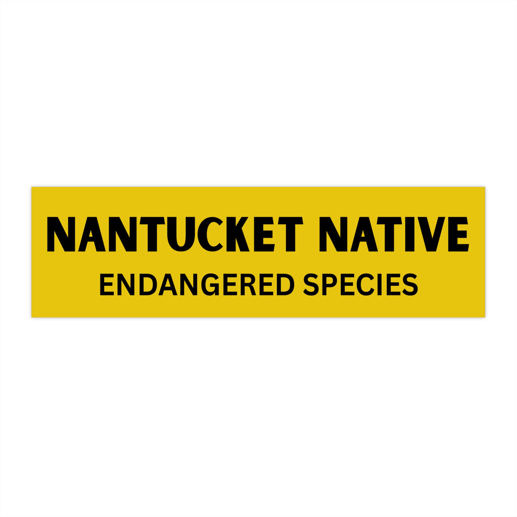 Nantucket Native 'OG' Endangered Species Bumper Sticker