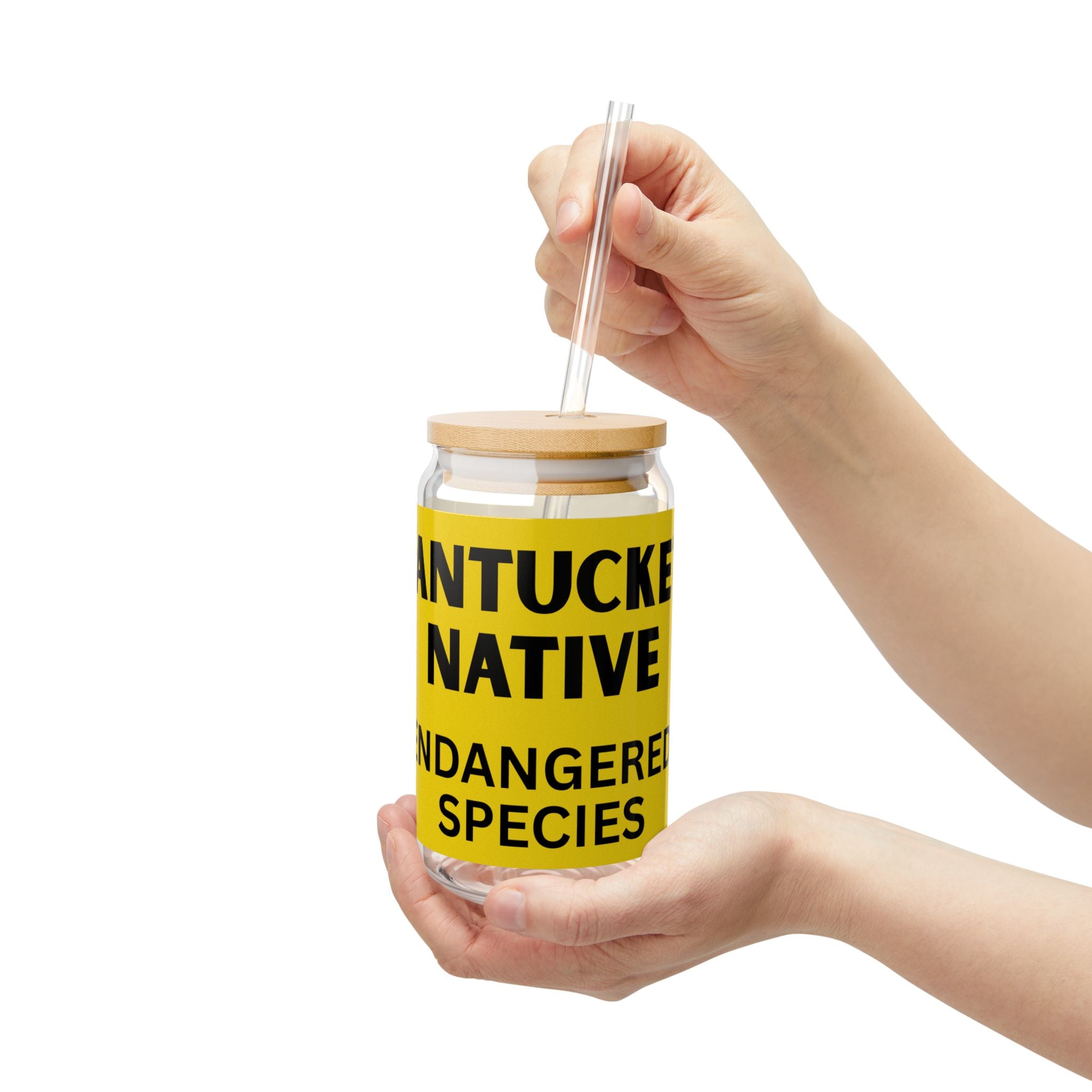 Nantucket Native Sipper Glass — 16oz Endangered Species Design
